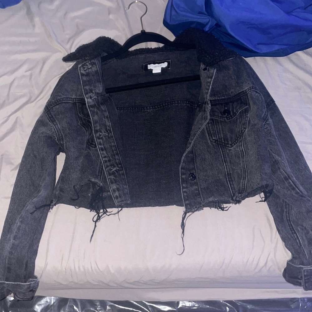 Black jean jacket